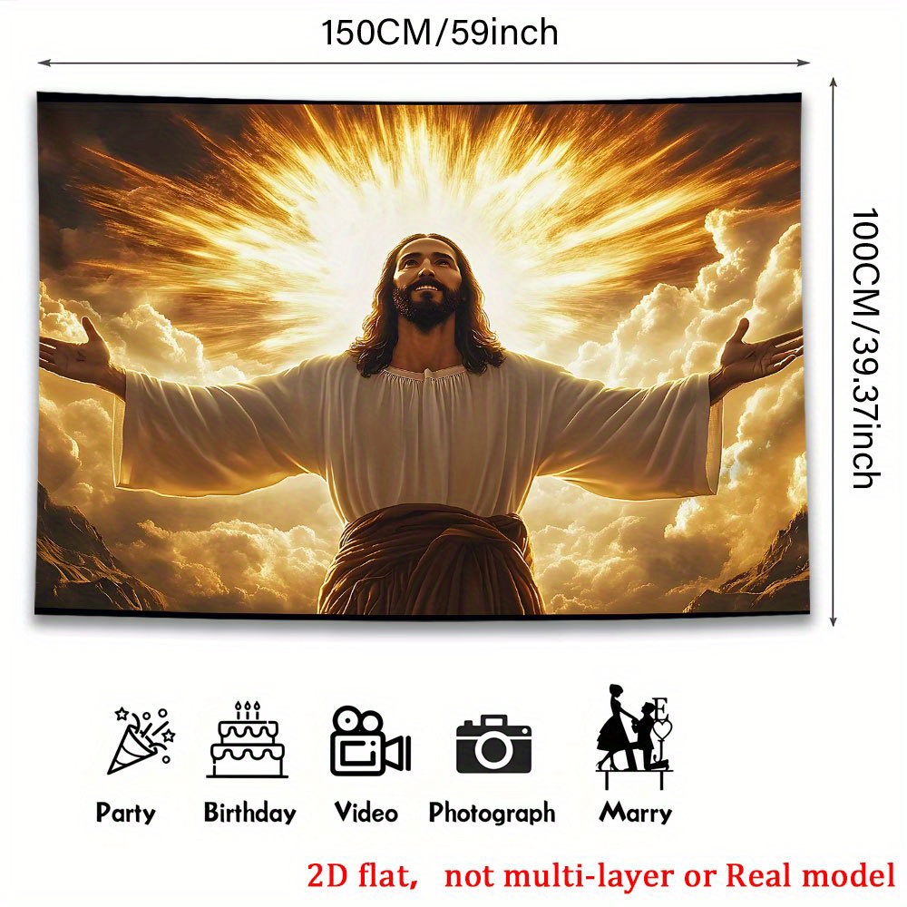 1 pieza, pancarta religiosa de - Party Banner Gold reseña y precio