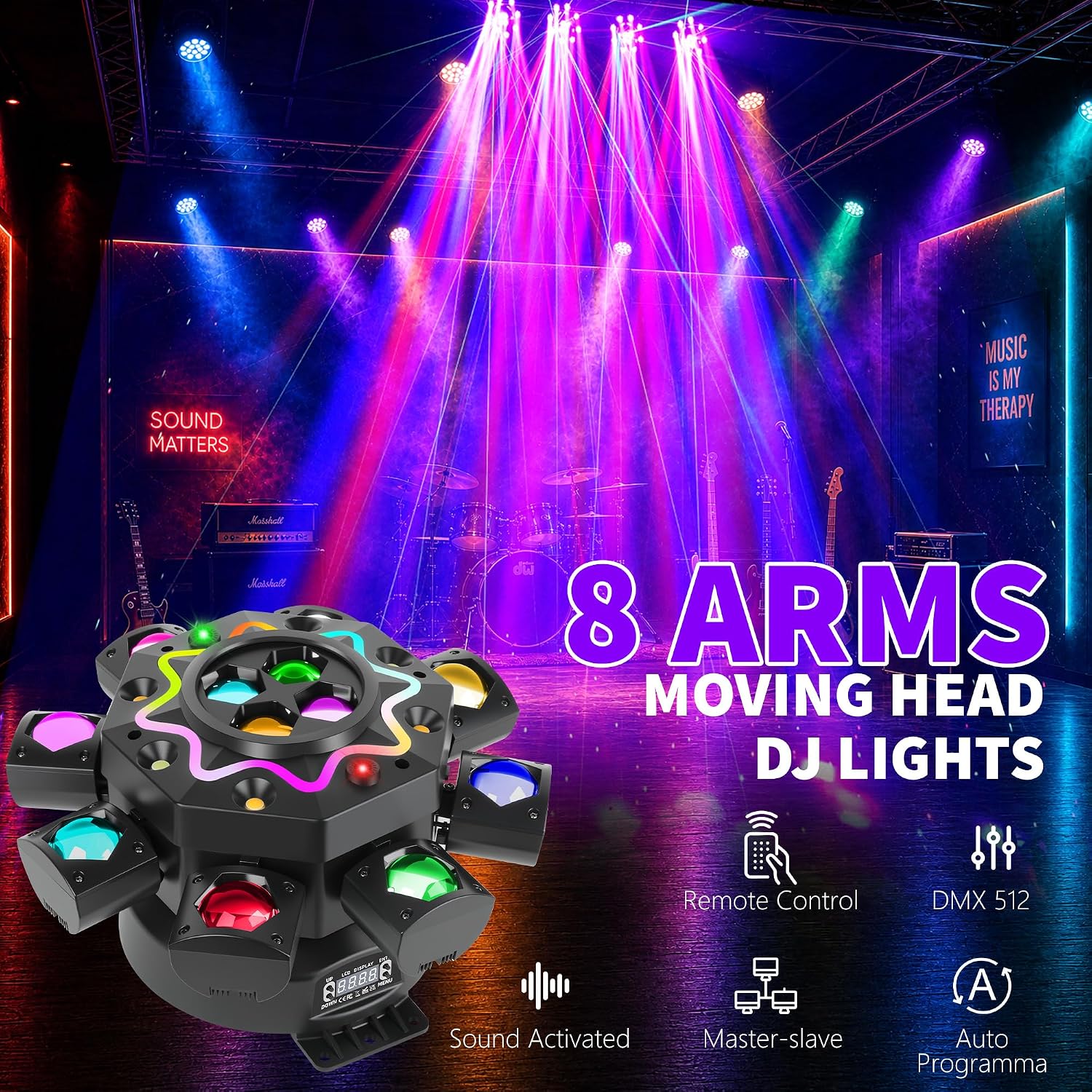 Luces de Discoteca de 200W, 8  - Event Party Dj reseña y precio