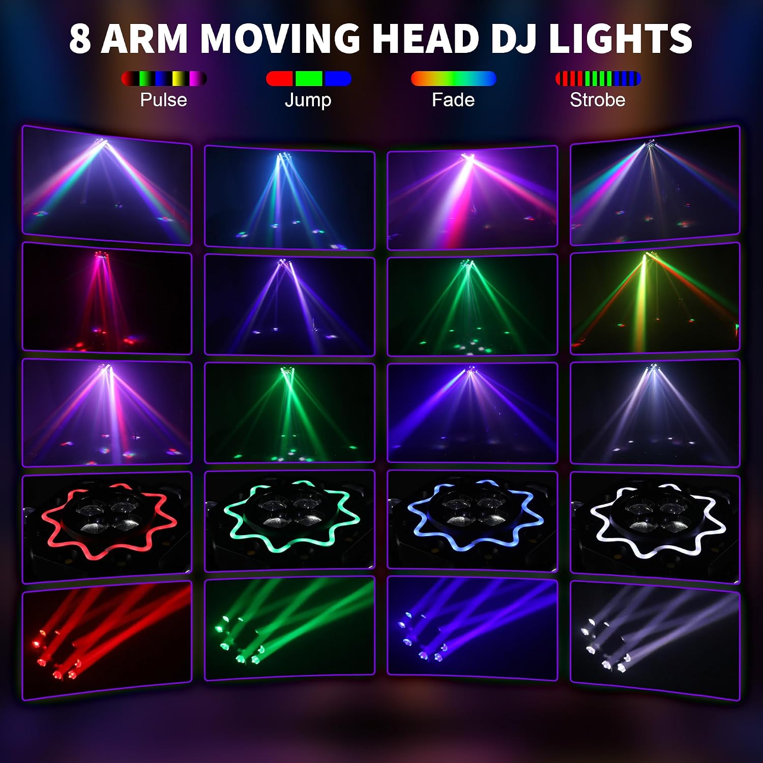 Luces de Discoteca de 200W, 8  - Event Party Dj reseña y precio