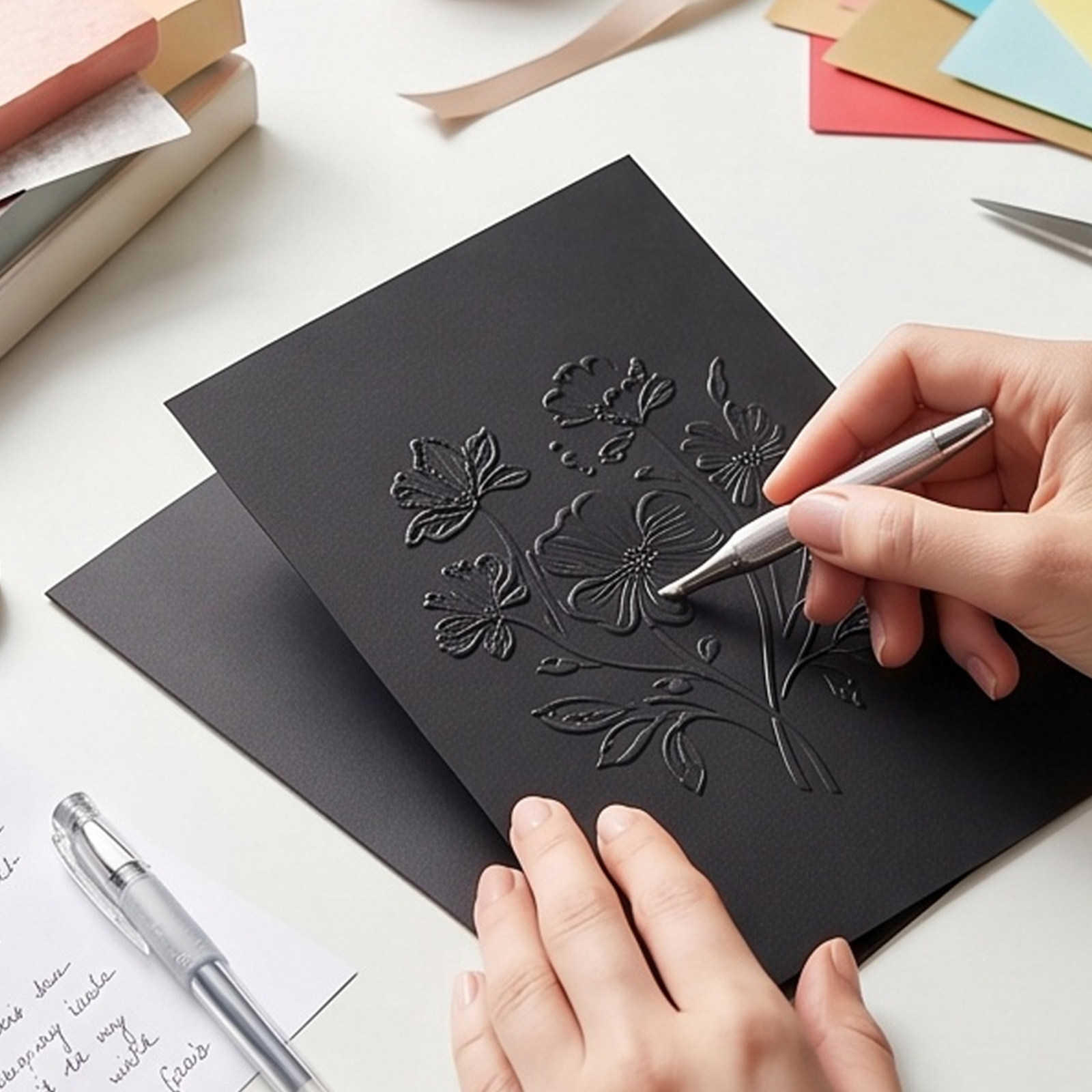 60 Hojas de Cartulina Negra Gr - Papercraft Supply Invitation reseña y precio