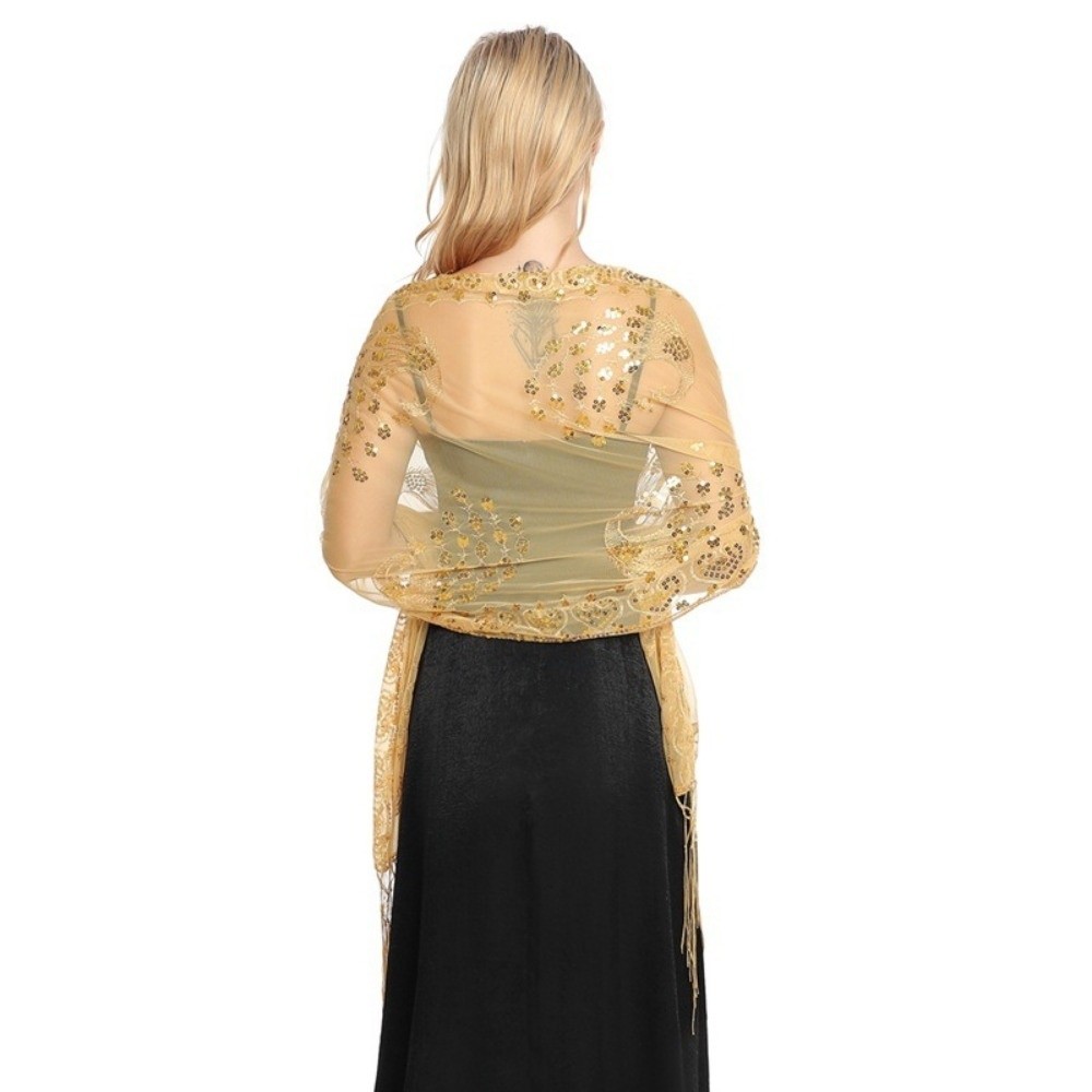 Elegante chal de boda con lent - Glitter Tablecloth reseña y precio
